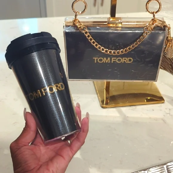Tom Ford Paper Shopping Bag Transformed Novelty Clutch And cup